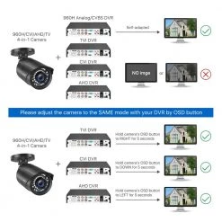 Wired 1080p Black Outdoor Bullet TVI Security Camera Compatible for TVI DVRs (4-Pack) by ZOSI 14 Wired 1080p Black Outdoor Bullet TVI Security Camera Compatible for TVI DVRs (4-Pack) by ZOSI -ProHT Sales Store black 4cam zosi wired security cameras 4ak 2612b b us c3 1000