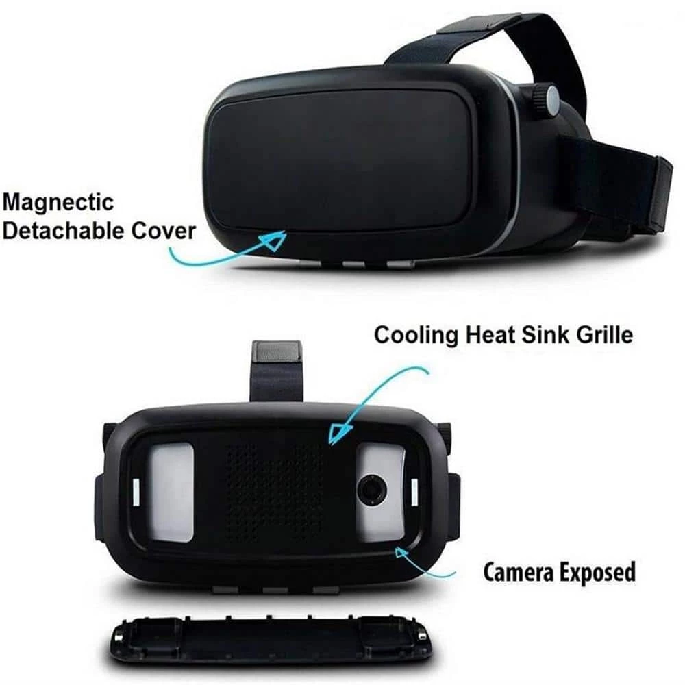 360 Degree VR Headset for Android and iOS in Black by ProHT 6 360 Degree VR Headset for Android and iOS in Black by ProHT - Image 4