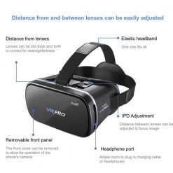 360 Degree VR PRO Headset for Android and iOS in Blue by ProHT -ProHT Sales Store black proht tablets accessories 88205 1f 1000