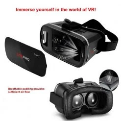 360 Degree VR PRO Headset for Android and iOS in Red by ProHT -ProHT Sales Store black proht tablets accessories 88206 44 1000
