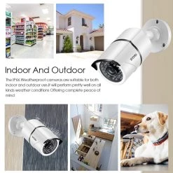 8-Channel 1080p 2TB DVR Security Camera System with 4 Wired Bullet Cameras and 4 Wired Dome Cameras by ZOSI 22 8-Channel 1080p 2TB DVR Security Camera System with 4 Wired Bullet Cameras and 4 Wired Dome Cameras by ZOSI -ProHT Sales Store black white zosi smart security camera systems 8fn 261x418w 20 77 1000