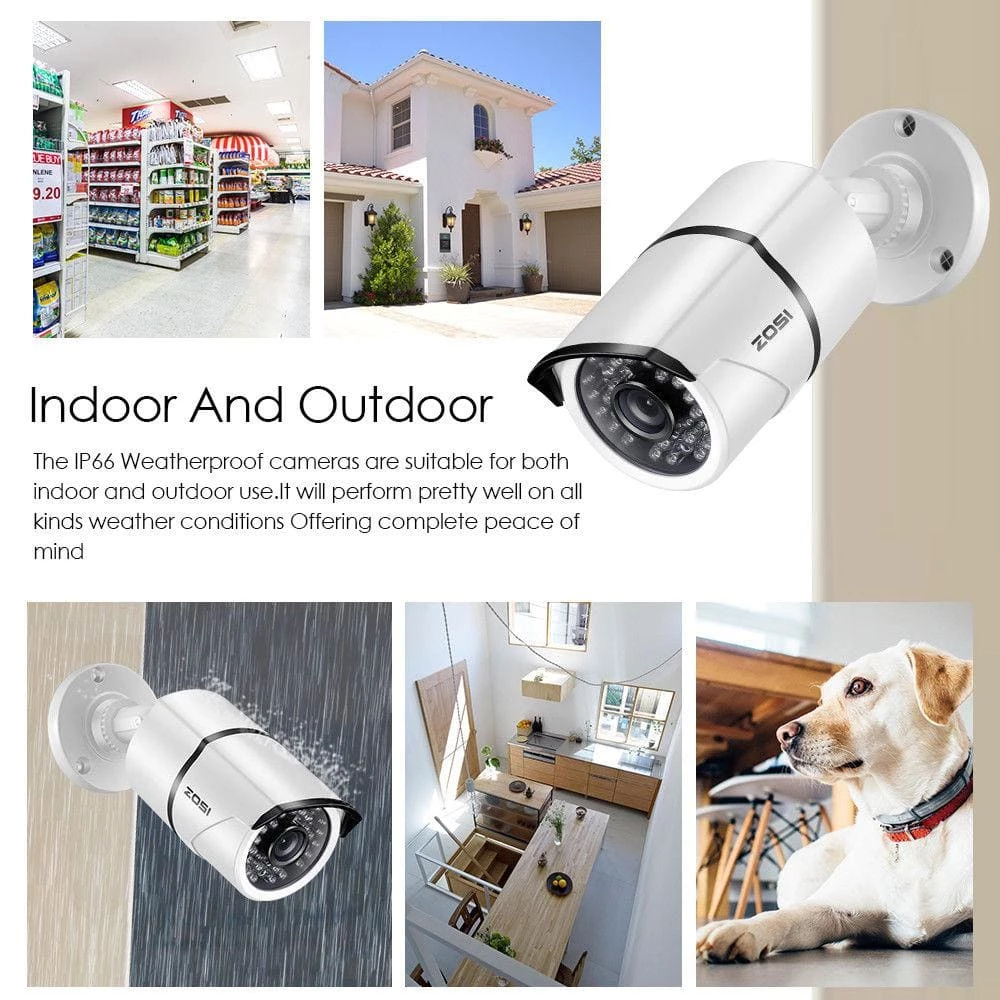 8-Channel 1080p 2TB DVR Security Camera System with 4 Wired Bullet Cameras and 4 Wired Dome Cameras by ZOSI 9 8-Channel 1080p 2TB DVR Security Camera System with 4 Wired Bullet Cameras and 4 Wired Dome Cameras by ZOSI - Image 7