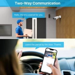 16-Channel 8MP PoE 4TB NVR Security Camera System with 12 Wired 8MP Spotlight IP Cameras, 2-Way Audio, Human Detection by ZOSI 15 16-Channel 8MP PoE 4TB NVR Security Camera System with 12 Wired 8MP Spotlight IP Cameras, 2-Way Audio, Human Detection by ZOSI -ProHT Sales Store black white zosi wired security camera systems 16dk 1828w12 40 us a0 1000