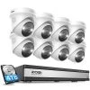 4K Ultra HD 16-Channel 8MP POE 4TB NVR Security Camera System with 8 Wired Spotlight Cameras, 2-Way Audio by ZOSI -ProHT Sales Store black white zosi wired security camera systems 16dk 2258w8 40 us 64 1000