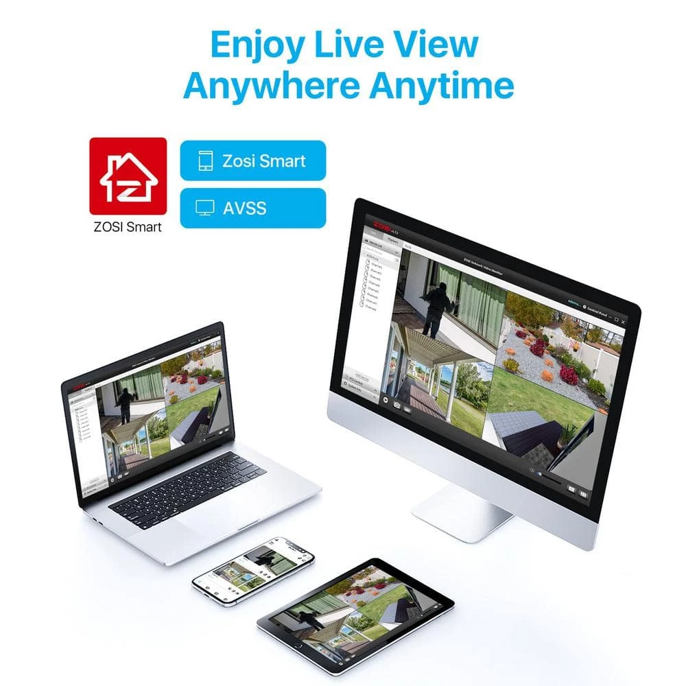 4K Ultra HD 16-Channel 8MP POE 4TB NVR Security Camera System with 8 Wired Spotlight Cameras, 2-Way Audio by ZOSI 7 4K Ultra HD 16-Channel 8MP POE 4TB NVR Security Camera System with 8 Wired Spotlight Cameras, 2-Way Audio by ZOSI - Image 5