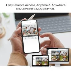 8-Channel 5Mp PoE 1TB Hard Drive NVR Security Camera System with 5Mp 4-Wired Dome Cameras by ZOSI -ProHT Sales Store black white zosi wired security camera systems 8en 4285w4 10 us c3 1000