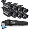 8-Channel 5MP-Lite 2TB DVR Security Camera System with 8 1080p Outdoor Wired Cameras, Surveillance System by ZOSI