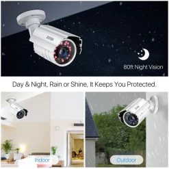 ProHT Sales Store -ProHT Sales Store black white zosi wired security camera systems 8vm 211w8s 20 us e1 1000