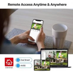 8 Channel 5MP-Lite 1TB DVR Outdoor/Indoor Security Camera System with 4 1080p Wired Bullet Cameras by ZOSI -ProHT Sales Store black white zosi wired security camera systems 8vm 261w4s 10 us 44 1000