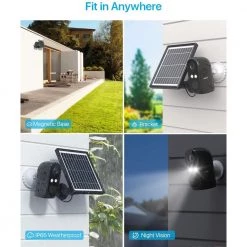 1080P Wireless Smart Wi-Fi Security IP Camera, Surveillance System by ZOSI -ProHT Sales Store black with solar panel zosi wireless security cameras ipc 6962m b s c3 1000