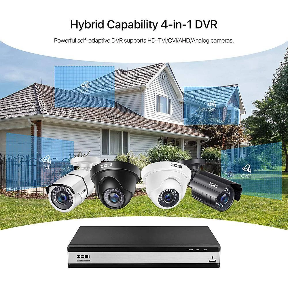 16-Channel 5MP-Lite 4TB DVR Security Camera System with 12X 1080p Wired Bullet Cameras, Surveillance System by ZOSI 12 16-Channel 5MP-Lite 4TB DVR Security Camera System with 12X 1080p Wired Bullet Cameras, Surveillance System by ZOSI - Image 10