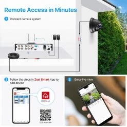 8-Channel 1080p 1TB Hard Drive DVR Security Camera System with 8-Wired Dome Cameras by ZOSI 21 8-Channel 1080p 1TB Hard Drive DVR Security Camera System with 8-Wired Dome Cameras by ZOSI -ProHT Sales Store black zosi wired security camera systems 8cn 418b8 10 us 4f 1000