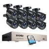 8-Channel 1080p 1TB DVR Surveillance System with 8-Wired Bullet Cameras by ZOSI 1 8-Channel 1080p 1TB DVR Surveillance System with 8-Wired Bullet Cameras by ZOSI -ProHT Sales Store black zosi wired security camera systems 8mn 106b8s 10us 64 1000