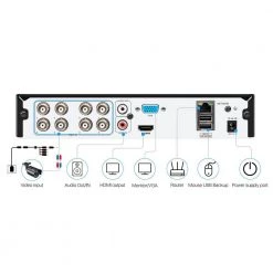 8-Channel 5MP-Lite DVR 2TB Hard Drive Security Camera System with 4 Wired Cameras, 80 ft. Night Vision by ZOSI -ProHT Sales Store black zosi wired security camera systems 8vm 211b4s 20 us c3 1000