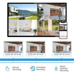 H.265+ 8-Channel 5MP-LITE DVR 1TB Hard Drive Security Camera System with 8 1080p Wired Bullet Cameras, Remote Access by ZOSI -ProHT Sales Store black zosi wired security camera systems 8vm 211b8s 10 40 1000