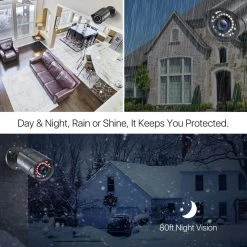 8-Channel 5Mp-Lite 1TB DVR Security Camera System with 8 1080p Outdoor Wired Bullet Cameras by ZOSI -ProHT Sales Store black zosi wired security camera systems 8vm 261b8s 10 us fa 1000