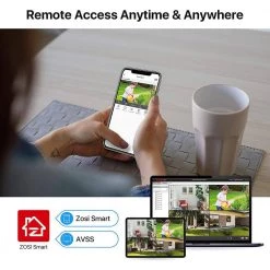 8-Channel 5MP-Lite 2TB DVR Security Camera System with 8 1080p Outdoor Wired Cameras, Surveillance System by ZOSI 20 8-Channel 5MP-Lite 2TB DVR Security Camera System with 8 1080p Outdoor Wired Cameras, Surveillance System by ZOSI -ProHT Sales Store black zosi wired security camera systems 8vm 261b8s 20 us 1f 1000