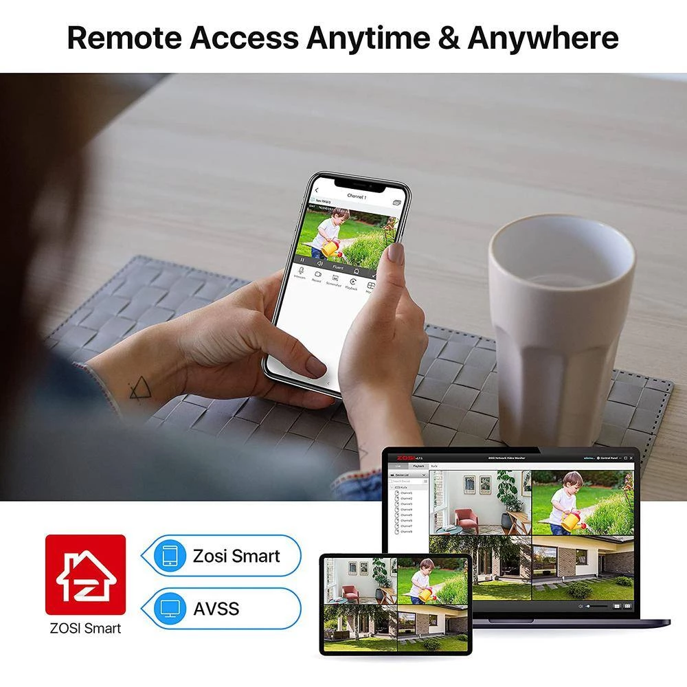 8-Channel 5MP-Lite 2TB DVR Security Camera System with 8 1080p Outdoor Wired Cameras, Surveillance System by ZOSI 11 8-Channel 5MP-Lite 2TB DVR Security Camera System with 8 1080p Outdoor Wired Cameras, Surveillance System by ZOSI - Image 9