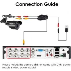 4-In-1 Wired 1080P HD Outdoor Home Bullet Security Camera Compatible with TVI/AHD/CVI Analog DVR by ZOSI -ProHT Sales Store black zosi wired security cameras 1ac 2312c bs us 2 fa 1000