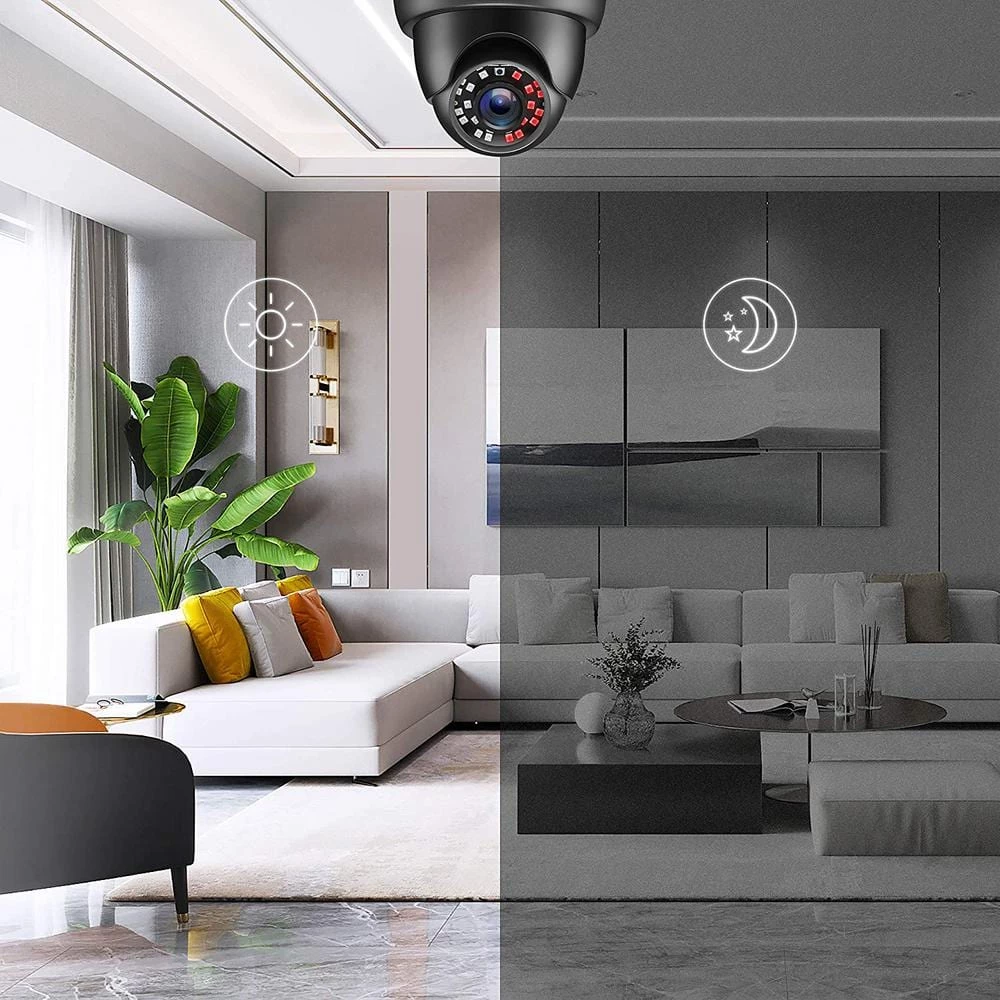 Wired 1080p Black Indoor Dome TVI Security Camera Compatible for TVI DVRs (4-Pack) by ZOSI 8 Wired 1080p Black Indoor Dome TVI Security Camera Compatible for TVI DVRs (4-Pack) by ZOSI - Image 6