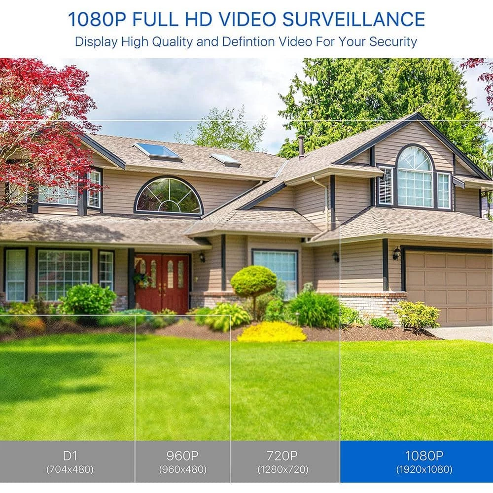 Wired 1080p Black Indoor Dome TVI Security Camera Compatible for TVI DVRs (4-Pack) by ZOSI 4 Wired 1080p Black Indoor Dome TVI Security Camera Compatible for TVI DVRs (4-Pack) by ZOSI - Image 2