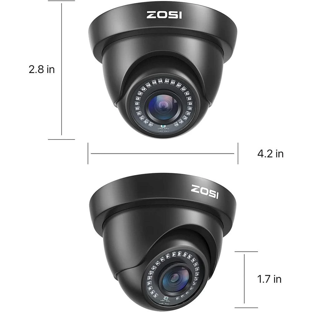 Wired 1080p Home Security Camera Compatible for All TVI DVRs, For Outdoor and Indoor by ZOSI 7 Wired 1080p Home Security Camera Compatible for All TVI DVRs, For Outdoor and Indoor by ZOSI - Image 5