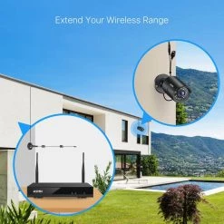 8-Channel 3MP 1TB Hard Drive NVR Surveillance System with 8 Wireless Bullet Cameras, 80 ft. Night Vision - Black by ZOSI 21 8-Channel 3MP 1TB Hard Drive NVR Surveillance System with 8 Wireless Bullet Cameras, 80 ft. Night Vision - Black by ZOSI -ProHT Sales Store black zosi wireless security camera systems zswnvk j82081 b us 1f 1000