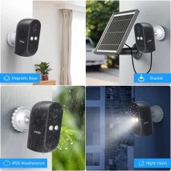 Wireless 1080P Battery Rechargeable Surveillance Camera 2-Way Audio PIR Motion Detection by ZOSI 17 Wireless 1080P Battery Rechargeable Surveillance Camera 2-Way Audio PIR Motion Detection by ZOSI -ProHT Sales Store black zosi wireless security cameras ipc 6962m b 2 c3 1000