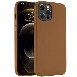 Optimum Brown PU Case with MagSafe for iPhone 12 Pro Max by ProHT