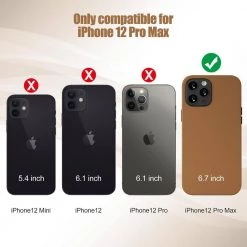 Optimum Brown PU Case with MagSafe for iPhone 12 Pro Max by ProHT -ProHT Sales Store brown proht tablets accessories 02338 66 1000