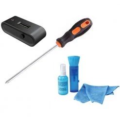 TV Mount Installation Tool Kit with Compact Level/Stud Finder Combo, Cleaning Kit, and Screw Driver Set by ProHT