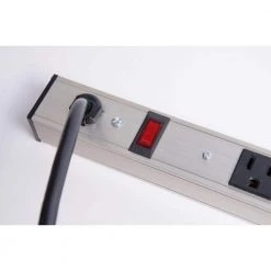 8-Outlet Aluminum Power Strip with 3 ft. Power Cord by ProHT 8 8-Outlet Aluminum Power Strip with 3 ft. Power Cord by ProHT -ProHT Sales Store proht power strips 03197 4f 1000