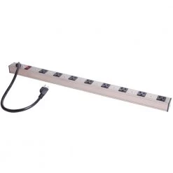 8-Outlet Aluminum Power Strip with 3 ft. Power Cord by ProHT