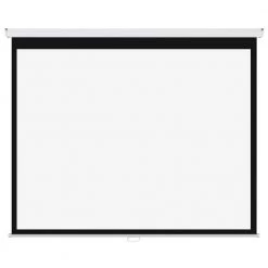 120 in. Manual Projection Screen with White Frame by ProHT