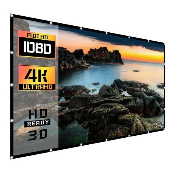 120 in. Manual Folding Portable Projection Screen by ProHT 5 120 in. Manual Folding Portable Projection Screen by ProHT - Image 3