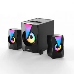 13 in. Pro Gaming Speaker with RGB Lights, Subwoofer, and Included Remote Control by ProHT -ProHT Sales Store proht stereo systems 88036 4f 1000