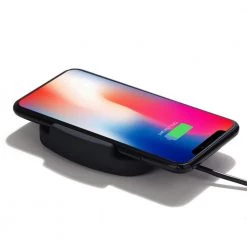 10-Watt Qi Enabled Wireless Charger with Foldable Stand in Black by ProHT -ProHT Sales Store proht telephone accessories 03269 44 1000