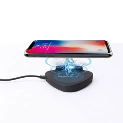10-Watt Qi Enabled Wireless Charger with Foldable Stand in Black by ProHT -ProHT Sales Store proht telephone accessories 03269 fa 1000