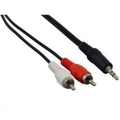 12 ft. 3.5 mm Stereo Male to 2 RCA Male Audio Cable by SANOXY