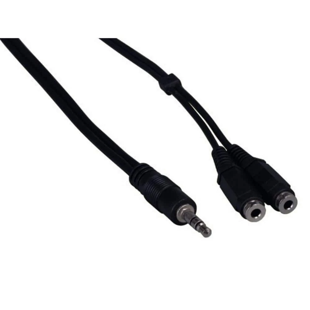 6 ft. 3.5 mm Stereo Male to Female Two 3.5 mm Stereo Female Audio Cable by SANOXY 3 6 ft. 3.5 mm Stereo Male to Female Two 3.5 mm Stereo Female Audio Cable by SANOXY