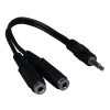 6 in. 3.5 mm Stereo Male to Two 3.5 mm Stereo Female Audio Cable by SANOXY -ProHT Sales Store sanoxy audio video cables cbl ldr sr104 126i 64 1000