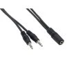 6 ft. 3.5 mm Stereo Female to Two 3.5 mm Stereo Male Audio Cable by SANOXY 2 6 ft. 3.5 mm Stereo Female to Two 3.5 mm Stereo Male Audio Cable by SANOXY -ProHT Sales Store sanoxy audio video cables cbl ldr sr104 1306 64 1000