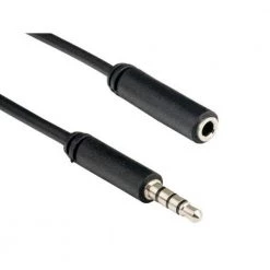 12 ft. 3.5 mm TRRS Male to Female Audio and Microphone Extension Cable by SANOXY