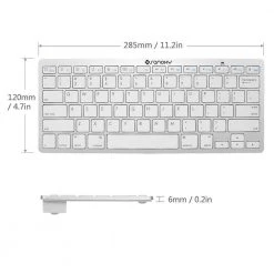 Slim Cordless WiFi BT Keyboard for iOS, Android, Windows and Mac by SANOXY -ProHT Sales Store sanoxy computer laptop accessories sanoxy btkyb 4f 1000