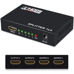 4 x 1 HDMI 1 in 4 Out Switch by SANOXY