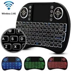 Touchpad Handheld Backlit Keyboard with Remote Control for Multi-Media PC, Smart TV, Android TV Box by SANOXY -ProHT Sales Store sanoxy computer laptop accessories sanoxy tchpd 4f 1000
