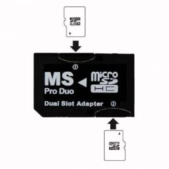 3-in-1 MicroSD MS SD PRO DUO Memory Card Adapter Kit/MicroSD to Mini/MicroSD to SD - to MS Pro Duo by SANOXY