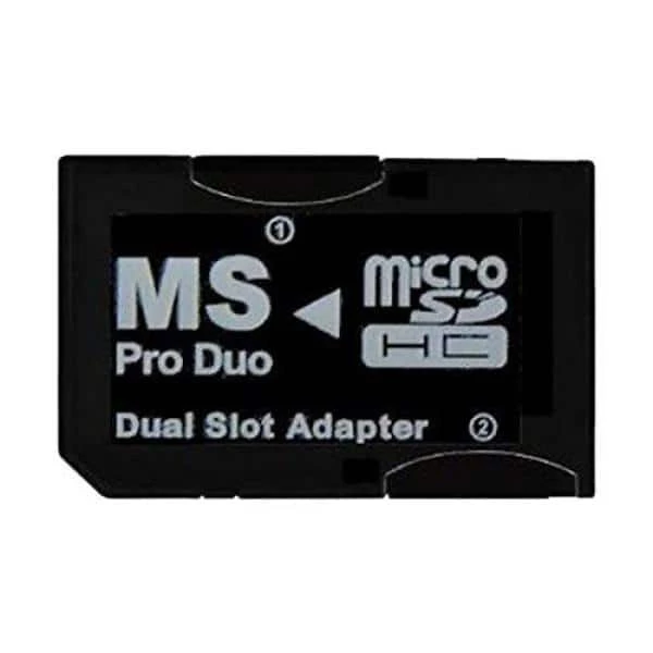 Dual Slot MicroSD to MS PRO DUO Adapter for Sony PSP, Converts 2-MicroSD or MicroSDHC Cards, Black by SANOXY 4 Dual Slot MicroSD to MS PRO DUO Adapter for Sony PSP, Converts 2-MicroSD or MicroSDHC Cards, Black by SANOXY - Image 2