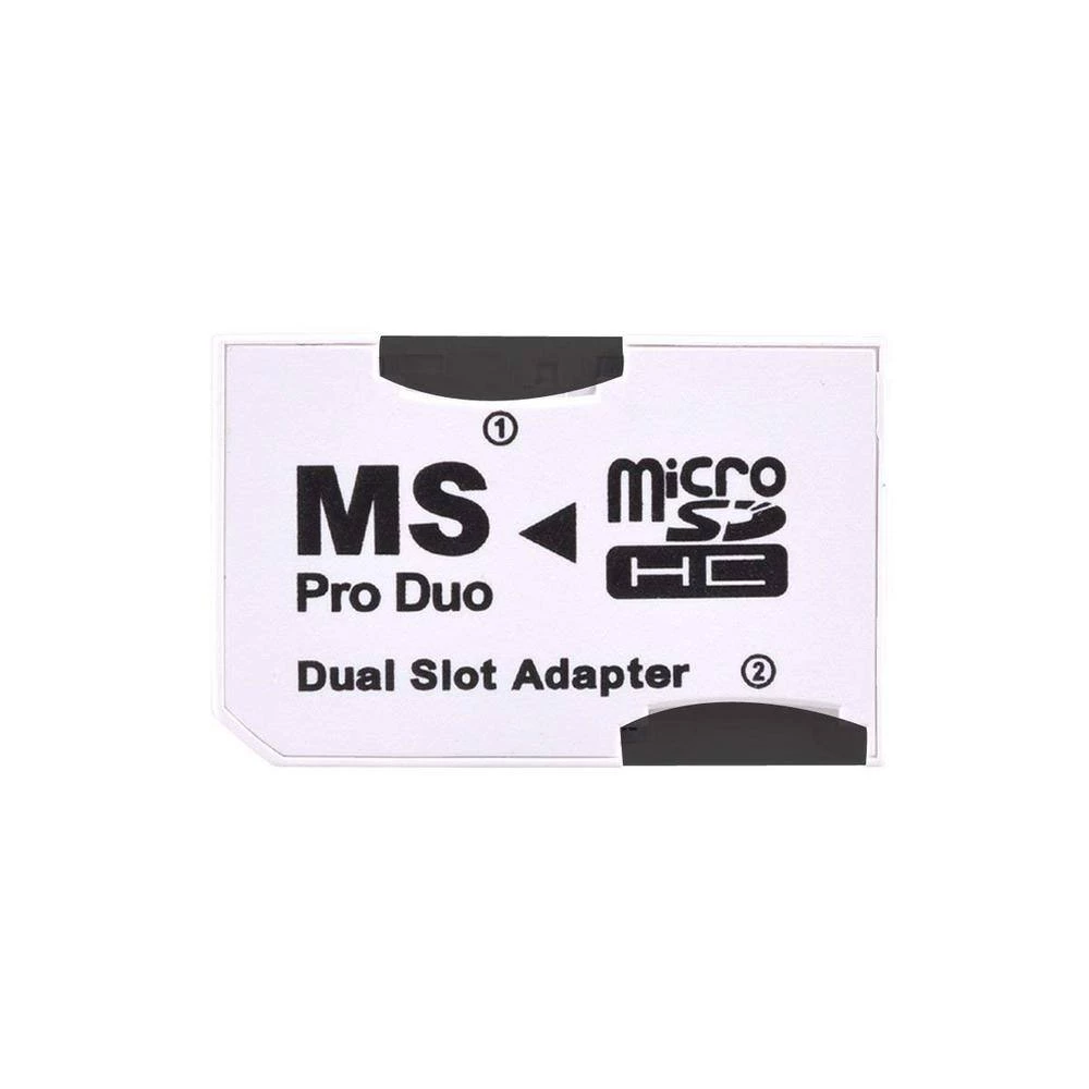 Dual Slot MicroSD to MS PRO DUO Adapter for Sony PSP, Converts 2-MicroSD or MicroSDHC Cards, White by SANOXY 6 Dual Slot MicroSD to MS PRO DUO Adapter for Sony PSP, Converts 2-MicroSD or MicroSDHC Cards, White by SANOXY - Image 4