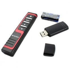 Power Point Presenter Wireless USB Presenter Pointer for PPT, Black by SANOXY -ProHT Sales Store sanoxy computer laptop accessories snx presenter4 4f 1000